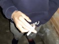 We smoke and masturbates at the same time (smoking fetish, orgasm in clothes, public masturbation)