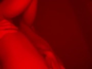 Horny wet girl in high heels cums powerfully from dildo and vibrator. Real orgasm of a sporty girl