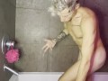 Kyle Stroker solo shower routine full nude
