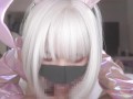 ピンク逆バニーのご奉仕フェラ　オナホのように使われる万年発情ペット！？