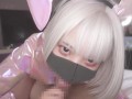 ピンク逆バニーのご奉仕フェラ　オナホのように使われる万年発情ペット！？