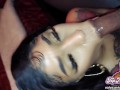 Hot Ebony Gets A Sloppy Face And Throat Fuck With Tons Of Spit