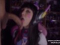 D.Va Streamer Make the Play of the Game with Subscriber of the Month! (Blowjob and Facial)