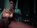 Hanjob, Sextoy & Cumming in my New Terrance With City View