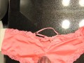 Cumming on my gfs sexy satin panties