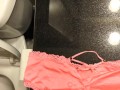 Cumming on my gfs sexy satin panties