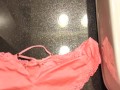 Cumming on my gfs sexy satin panties