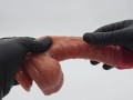 This dildo is insanely realistic, skin stretches like a real cock and has two real balls