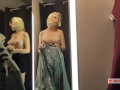 Seduction in a dressing room of a mall. Try On Haul Transparent Clothes, Fitting room Try on haul