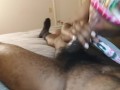 CHEATING WIFE GIVES FAT BLACK COCK A LOYAL BLOWJOB!!!!!!!!!!!