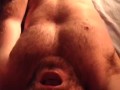 Amateur hunk films stroking big cock for wife