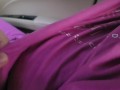Hot Big Tits Brunette getting Horny in the Car and lets Me play with Her