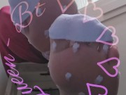 White see through nylon dot socks. You can see just enough 😋