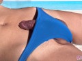 Do you like dicks sticking out of your swimsuit? 💖 Masturbation, handjob, ejaculation, secret schoo
