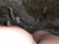 I piss, masturbate and squirt during an orgasm in a public place - IkaSmokS