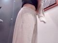 【店員さんと会話あり】試着室でシてない動画Japanese solo female