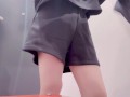 【店員さんと会話あり】試着室でシてない動画Japanese solo female