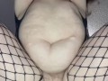 Extra Thick BBW With Plump Belly Big Tits Fucked In Both Holes Cum Inside Big White Ass
