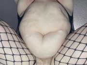 Extra Thick BBW With Plump Belly Big Tits Fucked In Both Holes Cum Inside Big White Ass