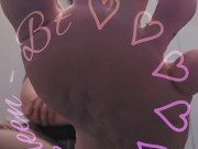 Spreading my toes wide open.