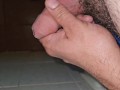 Masturbación sabrosa, por la mañana explosión de semen después de 8 dias