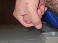 Masturbación sabrosa, por la mañana explosión de semen después de 8 dias