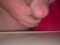 Masturbating and cuming using cock ring vibrator