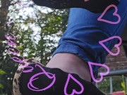 Close up joi play with anled socks