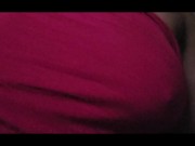 Breasts bouncing while using my treadmill