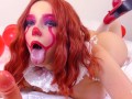 IT Takes Your Virginity! Hot Big Tits Clown Girl POV Creampie Fuck