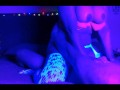 Glow in the dark sex with OF model.