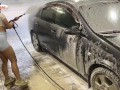 Teenage girl washed my car and my dick for money