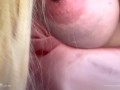 Blonde Babe Plays With Her Milky Tits While Riding Your Big Cock