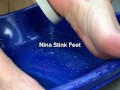 Pedicure in my Stinky Feet! Lick my Feet.