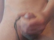 Irish Daddy Jerking Off With And Cumming On His Good Girls G String