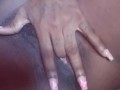 AMATEUR EBONY PLEASURE PUSSY TWO FINGER DEEP ORGASM