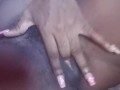 AMATEUR EBONY PLEASURE PUSSY TWO FINGER DEEP ORGASM