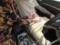 Outdoor HandJob with Cumshot in Car At Busy Park !