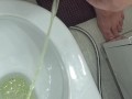 Peeing hot penis