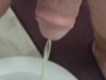 Peeing hot penis