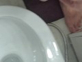 Peeing hot penis