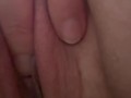 Sudden need to watch myself cum. Close up of my glistening clit, finger myself to climax