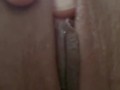 Sudden need to watch myself cum. Close up of my glistening clit, finger myself to climax