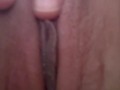 Sudden need to watch myself cum. Close up of my glistening clit, finger myself to climax