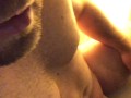 Dirty sexy guy taste own precum for the first time