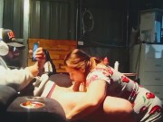 The pregnant misses had something else on her mind then games....my cock