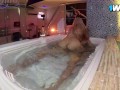 Fucking Colombian in the jacuzzi I cum in her pussy under water