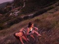 ExCoGi - Three Sexy Babes Get Lectured On Sucking Cock In The Mountains