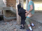 cheating arab wife fucks German expat in public امرأة سورية تزني مع رجل ألماني