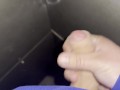 Masturbating at public train station at night, cum in a corner